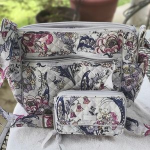 Vera Bradley purse and matching wallet.